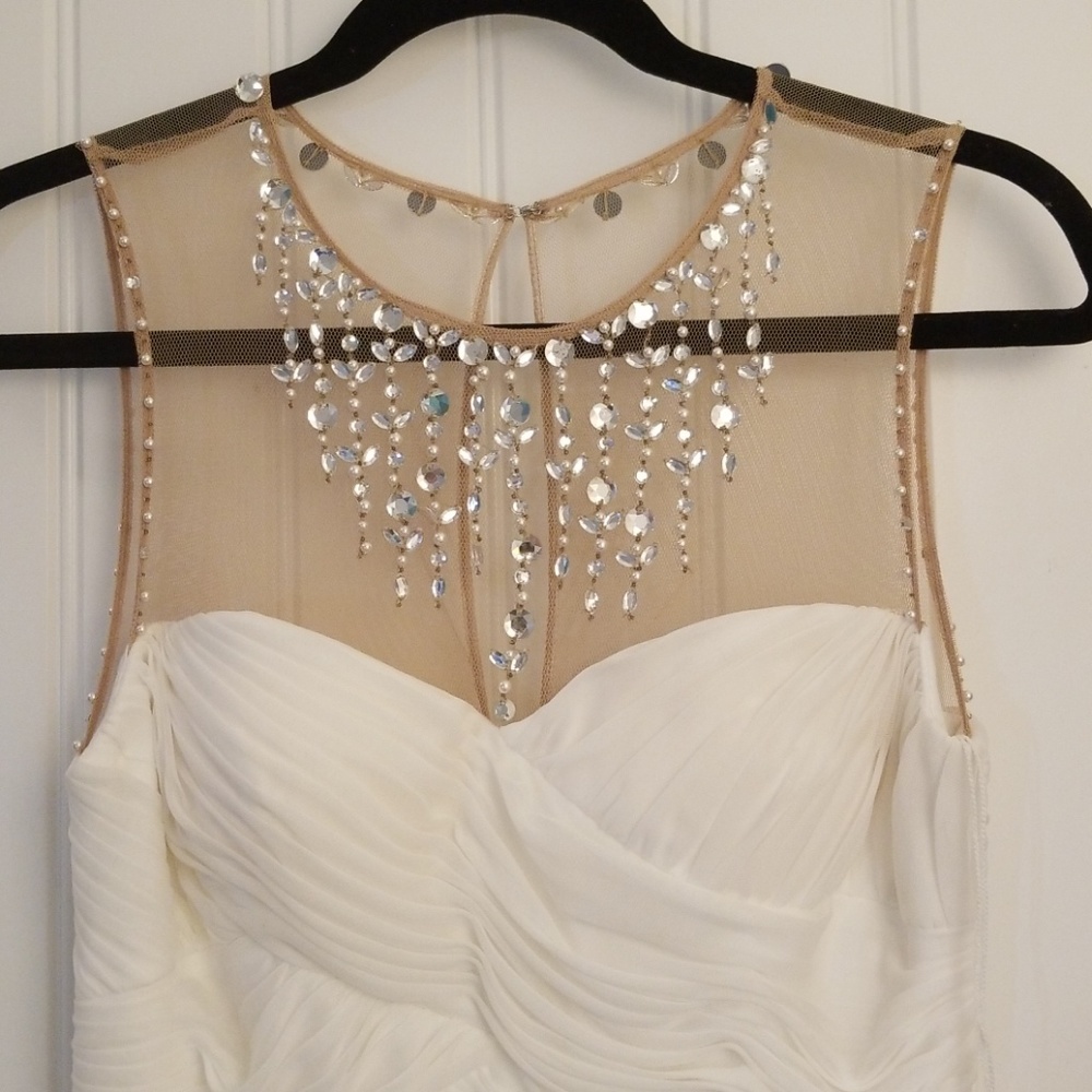 White mini dress